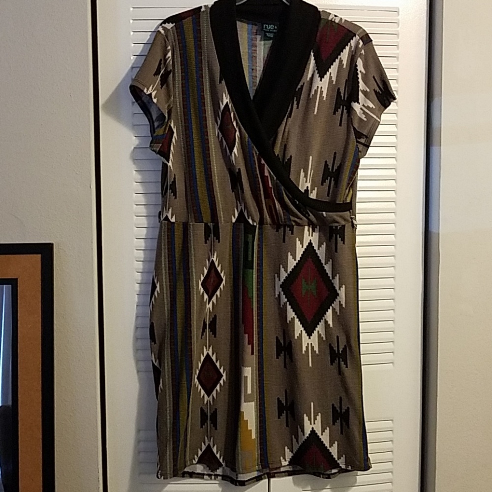 Aztec print dress